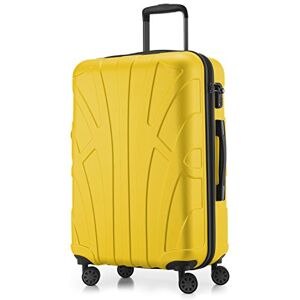 suitline Mellanstor resväska 66 x 44 x 27 cm ABS hård skal expanderbar (58-68 L) med TSA lås 4 dubbla hjul teleskophandtag resväska, gul suitline Mellanstor resväska 66 x 44 x 27 cm ABS hård skal expanderbar (58-68 L) med TSA lås 4 dubbla hjul teleskophandtag resväska, gul