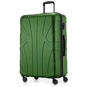 suitline Stor resväska 76 x 53 x 31 cm ABS hård skal expanderbar (96-110 L) med TSA lås 4 dubbla hjul teleskophandtag trolley, grön suitline Stor resväska 76 x 53 x 31 cm ABS hård skal expanderbar (96-110 L) med TSA lås 4 dubbla hjul teleskophandtag trolley, grön