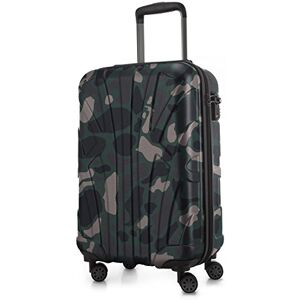 suitline Kabinväska 55 x 35 x 20 cm (34 L) ABS hård skal med TSA lås 4 dubbla hjul teleskophandtag lätt handbagage affärsresa, kamouflage suitline Kabinväska 55 x 35 x 20 cm (34 L) ABS hård skal med TSA lås 4 dubbla hjul teleskophandtag lätt handbagage affärsresa, kamouflage