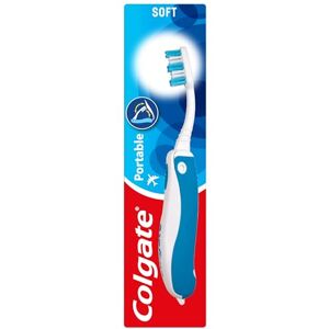 Colgate Bärbar Mjuk Tandborste 4-pack Resa Fällbar i en Kompakt Storlek Colgate Bärbar Mjuk Tandborste 4-pack Resa Fällbar i en Kompakt Storlek