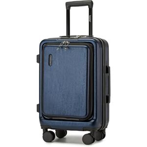 Kono 50 cm resväska ABS + PC hård skal vagn, lätt resa handbagage kabinbagage TSA-lås, mode incheckning fodral handbagage med 4 spinnhjul (marinblå), Marinblått Xsp, S(small 20inch), Hårt skal bagage Kono 50 cm resväska ABS + PC hård skal vagn, lätt resa handbagage kabinbagage TSA-lås, mode incheckning fodral handbagage med 4 spinnhjul (marinblå), Marinblått Xsp, S(small 20inch), Hårt skal bagage
