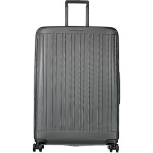 Piquadro Seeker Stor vagn i polykarbonat och läder med kapacitet 98.00 L med ett fack, grå, L, Seeker Trolley Large 4 hjul i polykarbonat_läder, Färg: grå, L, Seeker Trolley Large 4 hjul av Piquadro Seeker Stor vagn i polykarbonat och läder med kapacitet 98.00 L med ett fack, grå, L, Seeker Trolley Large 4 hjul i polykarbonat_läder, Färg: grå, L, Seeker Trolley Large 4 hjul av