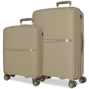 ROLL ROAD Movom Noon resväska set beige 56/66 cm hård 2,8 kg stängning TSA polypropen 2,8 kg 125,97 L handbagage, beige, Talla única, Bagageset ROLL ROAD Movom Noon resväska set beige 56/66 cm hård 2,8 kg stängning TSA polypropen 2,8 kg 125,97 L handbagage, beige, Talla única, Bagageset