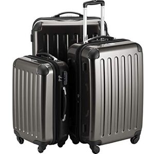 Hauptstadtkoffer ALEX 3-delars Koffertset – Kabinväska 55 cm, Mellanstor 65 cm & Stor 75 cm, Hårdskal ABS+PC, Kodlås, grafit Hauptstadtkoffer ALEX 3-delars Koffertset – Kabinväska 55 cm, Mellanstor 65 cm & Stor 75 cm, Hårdskal ABS+PC, Kodlås, grafit