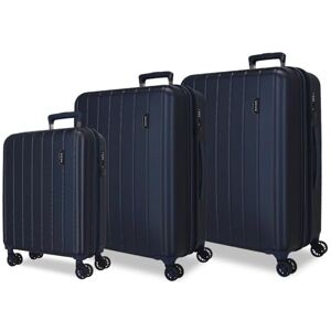 MOVOM Wood Resväskor Set Blå 55/65/75 cms Stelt ABS Stängning TSA 217L 11,3 kg 4 Dubbla hjul Bagage Hand, Blå, Talla única, Bagageuppsättning MOVOM Wood Resväskor Set Blå 55/65/75 cms Stelt ABS Stängning TSA 217L 11,3 kg 4 Dubbla hjul Bagage Hand, Blå, Talla única, Bagageuppsättning