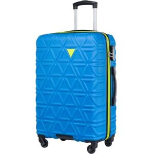 PUCCINI California resväska med hårt skal handbagage vagn lätt resväska med 4 hjul M-L-XL, blå, L, Medium resväska PUCCINI California resväska med hårt skal handbagage vagn lätt resväska med 4 hjul M-L-XL, blå, L, Medium resväska