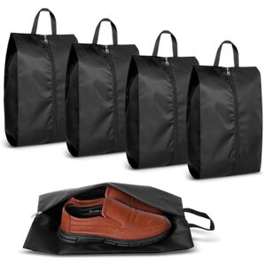 Romon Skoväska, vattenavstötande skoväskor, dammtät skoväska med dragkedja, 41 x 26 cm, reseförvaringsväska organisatör för hemresor, svart (4 st), svart, 4pcs, Generisk Romon Skoväska, vattenavstötande skoväskor, dammtät skoväska med dragkedja, 41 x 26 cm, reseförvaringsväska organisatör för hemresor, svart (4 st), svart, 4pcs, Generisk