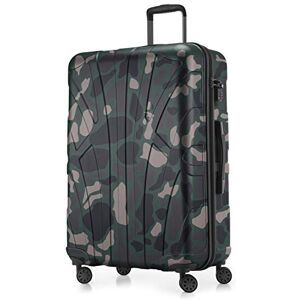 suitline Stor resväska 76 x 53 x 31 cm ABS hård skal expanderbar (96-110 L) med TSA lås 4 dubbla hjul teleskophandtag trolley, kamouflage suitline Stor resväska 76 x 53 x 31 cm ABS hård skal expanderbar (96-110 L) med TSA lås 4 dubbla hjul teleskophandtag trolley, kamouflage