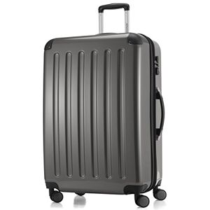 Hauptstadtkoffer ALEX Expanderbar Hårdskal Koffert 75 cm (119 L) med Kodlås – Robust Resväska med 4 Dubbelhjul, titanfärgad Hauptstadtkoffer ALEX Expanderbar Hårdskal Koffert 75 cm (119 L) med Kodlås – Robust Resväska med 4 Dubbelhjul, titanfärgad