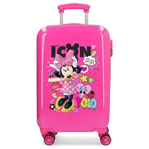 Disney Enjoy Mimmi Icon kabinväska rosa 34 x 55 x 20 cm hårda skal ABS kombinationslås 34 L 2,6 kg 4 dubbla hjul handbagage Disney Enjoy Mimmi Icon kabinväska rosa 34 x 55 x 20 cm hårda skal ABS kombinationslås 34 L 2,6 kg 4 dubbla hjul handbagage