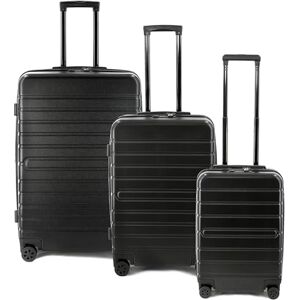 JSA 45610 3 resväskor, alla 3 TSA-resväskor, teleskopstyrsystem, 360° handtag och hjul, S-fodral med USB-port och powerbankfack, 3, Svart, L, M und S, Styv vagn med svängbara hjul JSA 45610 3 resväskor, alla 3 TSA-resväskor, teleskopstyrsystem, 360° handtag och hjul, S-fodral med USB-port och powerbankfack, 3, Svart, L, M und S, Styv vagn med svängbara hjul