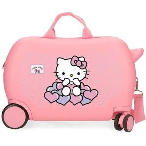 Hello Kitty Hearts & Dots, barnväska, rosa, ABS, dubbelriktade hjul, sidokombinationslås med två fack., rosa, 31 cm x 45 cm x 20 cm, Resväska för barn Hello Kitty Hearts & Dots, barnväska, rosa, ABS, dubbelriktade hjul, sidokombinationslås med två fack., rosa, 31 cm x 45 cm x 20 cm, Resväska för barn