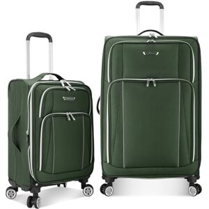 Traveler's Choice Lares Softside erweiterbares Gepäck mit Spinner-Rädern, gRÖN, 2 Piece Luggage Set, Lares Softside expanderbart bagage med spinner-hjul Traveler's Choice Lares Softside erweiterbares Gepäck mit Spinner-Rädern, gRÖN, 2 Piece Luggage Set, Lares Softside expanderbart bagage med spinner-hjul