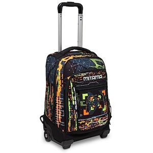 Mitama Trolley School DR.TROLLEY JUNIOR METAVERSE, Multifärg Vattentät Dubbelfacksryggsäck Försvinnande axelremmar Barnvagn Resor, Handbagage, Svart, Taglia unica, Modern Mitama Trolley School DR.TROLLEY JUNIOR METAVERSE, Multifärg Vattentät Dubbelfacksryggsäck Försvinnande axelremmar Barnvagn Resor, Handbagage, Svart, Taglia unica, Modern