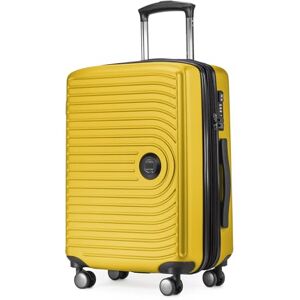 Hauptstadtkoffer Mitte Kabinväska 55x40x23, TSA, 4 hjul, resväska, hårdskalväska, trolley, handbagage, gul Hauptstadtkoffer Mitte Kabinväska 55x40x23, TSA, 4 hjul, resväska, hårdskalväska, trolley, handbagage, gul