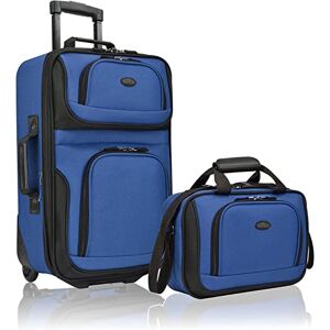 U.S. Traveler USA Traveler Rio robust tyg Expandable Carry-on Bagageset, Kungsblå, 2 Wheel, Rio robust tyg utbyggbart handbagage med 2 hjul U.S. Traveler USA Traveler Rio robust tyg Expandable Carry-on Bagageset, Kungsblå, 2 Wheel, Rio robust tyg utbyggbart handbagage med 2 hjul