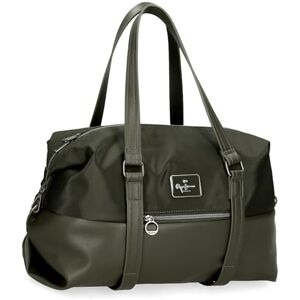 Pepe Jeans Christine Resväska grön 40 x 25 x 20 cm polyester med detaljer i konstläder 20 L av Joumma Bags, grön, Talla única, resväska Pepe Jeans Christine Resväska grön 40 x 25 x 20 cm polyester med detaljer i konstläder 20 L av Joumma Bags, grön, Talla única, resväska