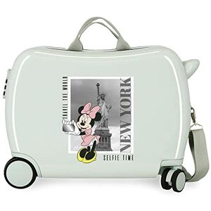 Disney Mickey och Minnie Travel the World New York Barnväska Grön 50x39x20 cms Stelt ABS Sidokombinationslås 34L 1, New York Grön, Talla única, barnresväska Disney Mickey och Minnie Travel the World New York Barnväska Grön 50x39x20 cms Stelt ABS Sidokombinationslås 34L 1, New York Grön, Talla única, barnresväska