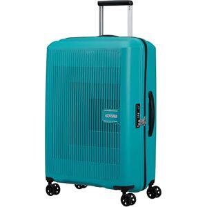 American Tourister Aerostep Spinner M, Expanderbart fodral, 67 cm, 66,5/72,5 L, Turkos (Turkos Tonic) American Tourister Aerostep Spinner M, Expanderbart fodral, 67 cm, 66,5/72,5 L, Turkos (Turkos Tonic)