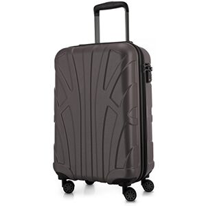 suitline Kabinväska 55 x 35 x 20 cm (34 L) ABS hård skal med TSA lås 4 dubbla hjul teleskophandtag lätt handbagage affärsresa, titanfärgad suitline Kabinväska 55 x 35 x 20 cm (34 L) ABS hård skal med TSA lås 4 dubbla hjul teleskophandtag lätt handbagage affärsresa, titanfärgad