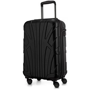 suitline Kabinväska 55 x 35 x 20 cm (34 L) ABS hård skal med TSA lås 4 dubbla hjul teleskophandtag lätt handbagage affärsresa, svart suitline Kabinväska 55 x 35 x 20 cm (34 L) ABS hård skal med TSA lås 4 dubbla hjul teleskophandtag lätt handbagage affärsresa, svart