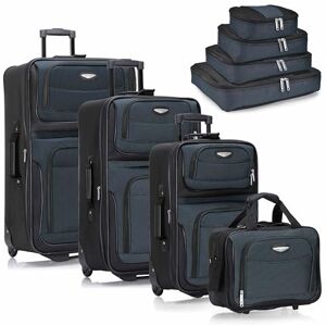 Travel Select Amsterdam expanderbart upprätt bagage, Marinblått Xsp, 8-Piece Set, 2-delat set Travel Select Amsterdam expanderbart upprätt bagage, Marinblått Xsp, 8-Piece Set, 2-delat set