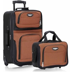 Travel Select Amsterdam tvådelat handbagage set, Orange, En storlek, Amsterdam expanderbart rullande upprätt bagage Travel Select Amsterdam tvådelat handbagage set, Orange, En storlek, Amsterdam expanderbart rullande upprätt bagage