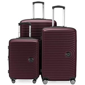 Hauptstadtkoffer Mitte Zestaw 3 walizek, kabinowa 55 cm, średnia 68 cm i duża 77 cm, twarda skorupa ABS, TSA, bordowy Hauptstadtkoffer Mitte Zestaw 3 walizek, kabinowa 55 cm, średnia 68 cm i duża 77 cm, twarda skorupa ABS, TSA, bordowy