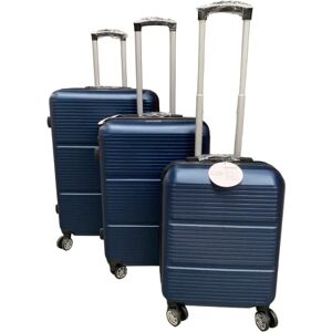 ito electronics Bagageset 3-delat hårt skal 4 hjul kombinationslås blå, blå, Kofferset 3-teilig, resväska set ito electronics Bagageset 3-delat hårt skal 4 hjul kombinationslås blå, blå, Kofferset 3-teilig, resväska set