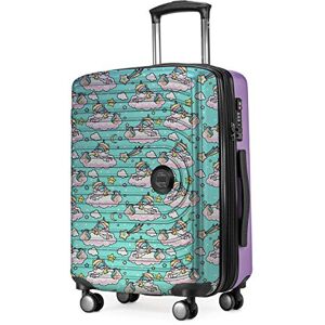 Hauptstadtkoffer Mitte handbagage 55x40x23, TSA, 4 hjul, resväska, resväska med hårda skal, rullväska, handbagage resväska, kabinbagage resväska, ENHÖRN lila Hauptstadtkoffer Mitte handbagage 55x40x23, TSA, 4 hjul, resväska, resväska med hårda skal, rullväska, handbagage resväska, kabinbagage resväska, ENHÖRN lila
