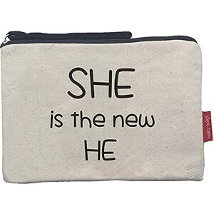 hello-bags Kosmetikväska/handväska. 100% bomull vit med dragkedja och innerfoder 23 x 15,5 cm. Med kraftpresentpåse. hello-bags Kosmetikväska/handväska. 100% bomull vit med dragkedja och innerfoder 23 x 15,5 cm. Med kraftpresentpåse.