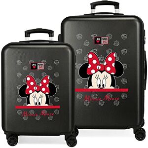 Disney My Pretty Bow resväska set, Svart, 55/68 cms, Ställ in vagnar Disney My Pretty Bow resväska set, Svart, 55/68 cms, Ställ in vagnar