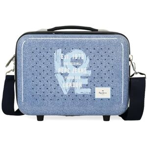 Pepe Jeans Noni Denim Nececer Justerbar blå 29 x 21 x 15 cm ABS 9,14 L 0,6 kg av Joumma Bags, Blå, Talla única, Necessär justerbar Pepe Jeans Noni Denim Nececer Justerbar blå 29 x 21 x 15 cm ABS 9,14 L 0,6 kg av Joumma Bags, Blå, Talla única, Necessär justerbar