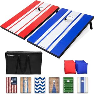 GoSports Classic Cornhole Set – innehåller 8 sittsäckar, resväska och spelregler (stilval) GoSports Classic Cornhole Set – innehåller 8 sittsäckar, resväska och spelregler (stilval)