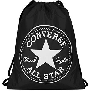 Converse Flash Gymsack, gymväska för vuxna, svart, 14L, Svart, 14 Grande longueur, Avslappnad Converse Flash Gymsack, gymväska för vuxna, svart, 14L, Svart, 14 Grande longueur, Avslappnad