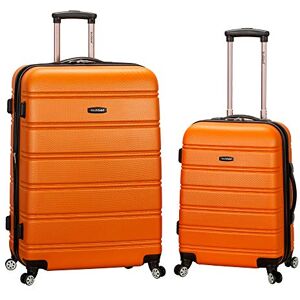 Rockland Melbourne hård sida expanderbar spinner-hjul bagage, Orange, En storlek, Melbourne hård sida expanderbart spinner-hjul bagage Rockland Melbourne hård sida expanderbar spinner-hjul bagage, Orange, En storlek, Melbourne hård sida expanderbart spinner-hjul bagage