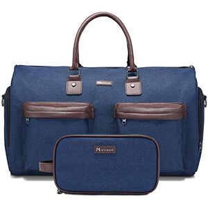 Modoker Konvertibel plaggväska med axelrem, handbagage plagg duffelväska för män kvinnor – 2-i-1 hängande resväska kostym resväskor, BLÅ, 45L US, Axelväskor Modoker Konvertibel plaggväska med axelrem, handbagage plagg duffelväska för män kvinnor – 2-i-1 hängande resväska kostym resväskor, BLÅ, 45L US, Axelväskor