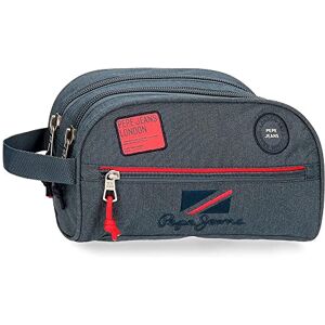 Pepe Jeans Kay Neceser Två fack Adaptiv Blå 26x16x12 cms Polyester, Blå, Talla única, anpassningsbar necessär med två fack Pepe Jeans Kay Neceser Två fack Adaptiv Blå 26x16x12 cms Polyester, Blå, Talla única, anpassningsbar necessär med två fack