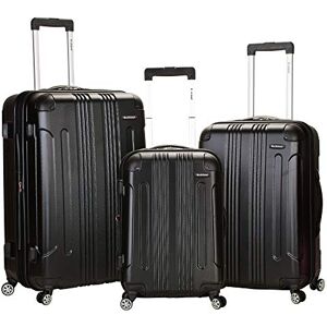 Rockland hårt utbyggbart bagage med spinner-hjul, flerfärgad, Svart, 3-Piece Set (20/24/28), Bagageset Rockland hårt utbyggbart bagage med spinner-hjul, flerfärgad, Svart, 3-Piece Set (20/24/28), Bagageset