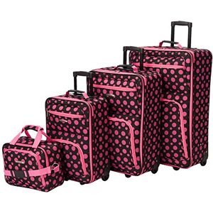 Rockland Fashion Softside Upprätt resväska-set Rockland Fashion Softside Upprätt resväska-set