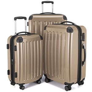 Hauptstadtkoffer ALEX 3-delat kofferset, kabinväska 55 cm, medelstor väska 65 cm och stor resväska 75 cm, ABS/PC-hårdskal, TSA, champagnefärgad Hauptstadtkoffer ALEX 3-delat kofferset, kabinväska 55 cm, medelstor väska 65 cm och stor resväska 75 cm, ABS/PC-hårdskal, TSA, champagnefärgad