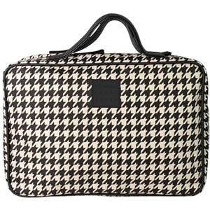 Tender Love + Carry Ultimate Travel Bag Collection Snygga och funktionella arrangörer för varje resa, Beige ochsvart, L, Hundtandsmönster Tender Love + Carry Ultimate Travel Bag Collection Snygga och funktionella arrangörer för varje resa, Beige ochsvart, L, Hundtandsmönster