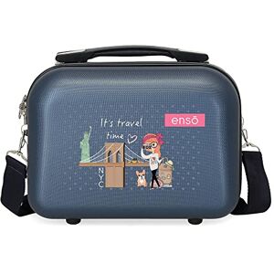 Enso Travel Time toalettväska, anpassningsbar, med axelväska, blå, 29 x 21 x 15 cm, styv, ABS 9,14 l Enso Travel Time toalettväska, anpassningsbar, med axelväska, blå, 29 x 21 x 15 cm, styv, ABS 9,14 l