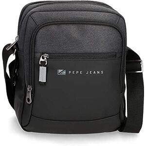 Pepe Jeans Jarvis axelväska för surfplatta, svart, 22 x 27 x 8 cm, polyester med detaljer av konstläder Pepe Jeans Jarvis axelväska för surfplatta, svart, 22 x 27 x 8 cm, polyester med detaljer av konstläder