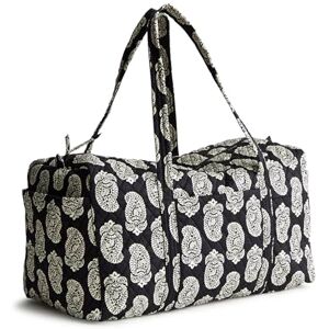 Vera Bradley Women's Large Original Duffel, Cotton Gabardine, Iconic Paisley Moonless Night, One Size Vera Bradley Women's Large Original Duffel, Cotton Gabardine, Iconic Paisley Moonless Night, One Size