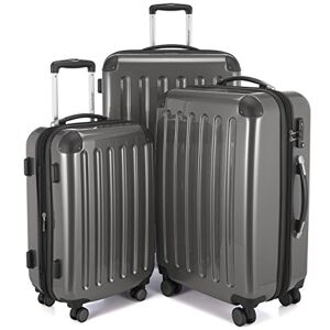 Hauptstadtkoffer ALEX 3-delat kofferset, kabinväska 55 cm, medelstor väska 65 cm och stor resväska 75 cm, ABS/PC-hårdskal, TSA, titanfärgad Hauptstadtkoffer ALEX 3-delat kofferset, kabinväska 55 cm, medelstor väska 65 cm och stor resväska 75 cm, ABS/PC-hårdskal, TSA, titanfärgad