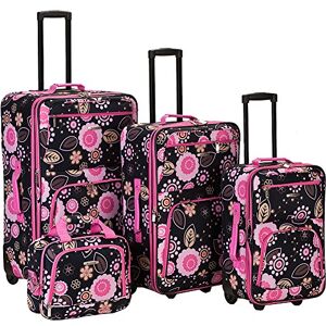 Rockland Impulse 4-delad softside upprätt bagageuppsättning, Pucci, En storlek, Impulse 4-delad softside upprätt bagage set Rockland Impulse 4-delad softside upprätt bagageuppsättning, Pucci, En storlek, Impulse 4-delad softside upprätt bagage set