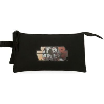 Star Wars Joumma Retro Trippelfodral Svart 22 x 12 x 5 cm Polyester 1,32 L, svart, Talla única, Trefaldigt fodral Star Wars Joumma Retro Trippelfodral Svart 22 x 12 x 5 cm Polyester 1,32 L, svart, Talla única, Trefaldigt fodral