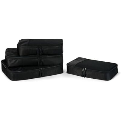 Amazon Essentials 4-delat set med packkuber, resetillbehör, bagageorganisatör med dubbel dragkedja, nätöverdel, 100 % polyester, 2 medelstora/2 stora, svart (tidigare Amazon Basics) Amazon Essentials 4-delat set med packkuber, resetillbehör, bagageorganisatör med dubbel dragkedja, nätöverdel, 100 % polyester, 2 medelstora/2 stora, svart (tidigare Amazon Basics)