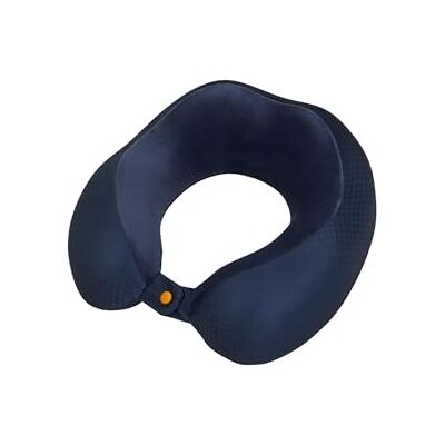 American Tourister Travel Accessories Resekudde med memory foam, ergonomisk och bekväm nackkudde för flygplan, bil och tåg, 30 cm, Blå/Orange (Navy/Orange) American Tourister Travel Accessories Resekudde med memory foam, ergonomisk och bekväm nackkudde för flygplan, bil och tåg, 30 cm, Blå/Orange (Navy/Orange)